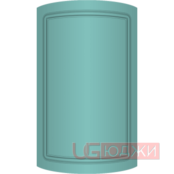 Фасад Эмаль Матовая 19мм Стандарт 1 полукруглый R300 высота 717-916мм