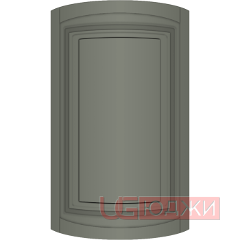 Фасад Эмаль Матовая 19мм Престиж Классика 66 полукруглый R300 высота 357-716мм