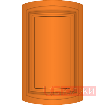 Фасад Эмаль Матовая 19мм Престиж Классика 66 полукруглый R300 высота 357-716мм