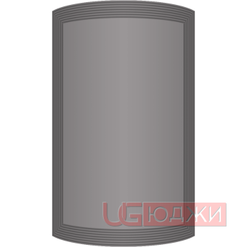 Фасад Эмаль Матовая 19мм Престиж Модерн 77 полукруглый R300 высота 717-916мм