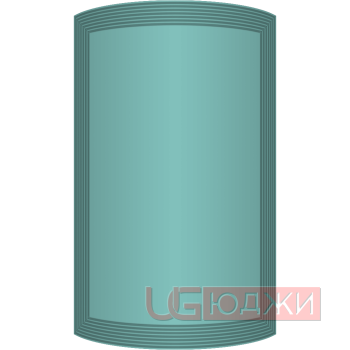 Фасад Эмаль Матовая 19мм Престиж Модерн 77 полукруглый R300 высота 717-916мм