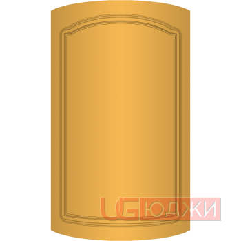 Фасад Эмаль Матовая 19мм Стандарт 3 полукруглый R300 высота 717-916мм