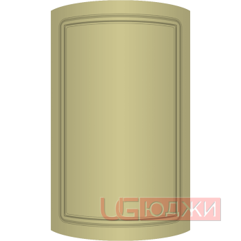 Фасад Эмаль Матовая 19мм Стандарт 1 полукруглый R300 высота 717-916мм