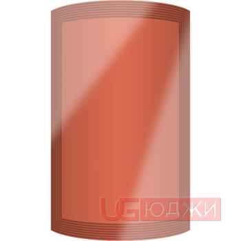 Фасад Эмаль Глянец 19мм Престиж Модерн 77 полукруглый R300 высота 717-916мм