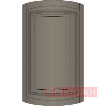 Фасад Эмаль Матовая 19мм Престиж Классика 66 полукруглый R300 высота 717-916мм