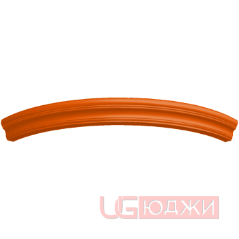 Карниз верхний полукруглый Эмаль Матовая R300х60мм