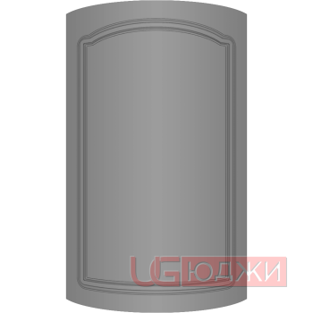 Фасад Эмаль Матовая 19мм Стандарт 3 полукруглый R300 высота 357-716мм