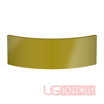 Цоколь полукруглый Эмаль Глянец R300х150мм