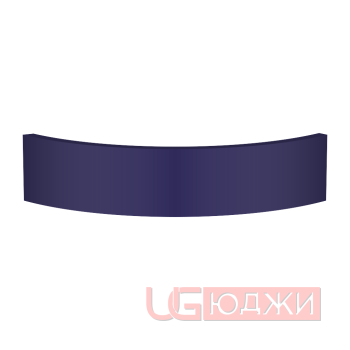 Цоколь полукруглый Эмаль Матовая R300х100мм