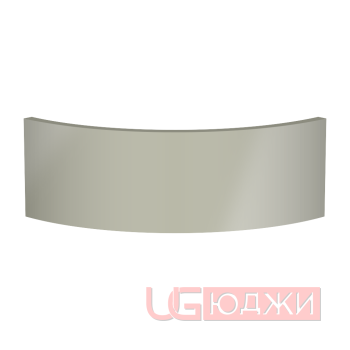 Цоколь полукруглый Эмаль Глянец R300х150мм