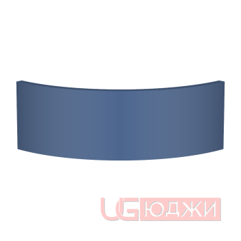 Цоколь полукруглый Эмаль Матовая R300х150мм