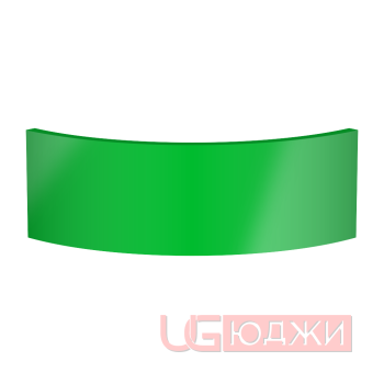 Цоколь полукруглый Эмаль Глянец R300х150мм