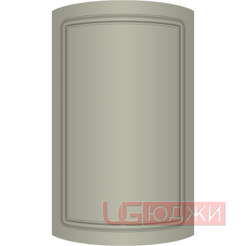 Фасад Эмаль Матовая 19мм Стандарт 1 полукруглый R300 высота 357-716мм