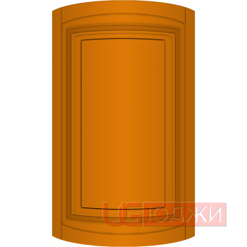 Фасад Эмаль Матовая 19мм Престиж Классика 66 полукруглый R300 высота 717-916мм