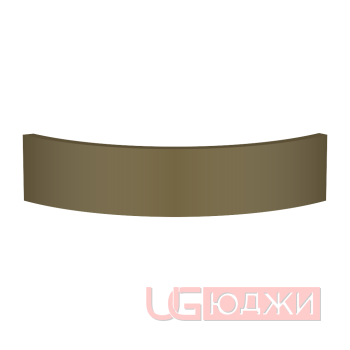 Цоколь полукруглый Эмаль Матовая R300х100мм