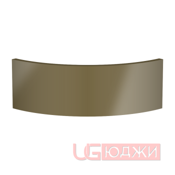 Цоколь полукруглый Эмаль Глянец R300х150мм