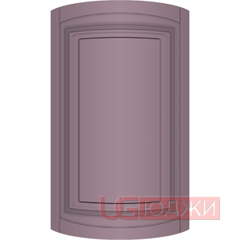 Фасад Эмаль Матовая 19мм Престиж Классика 66 полукруглый R300 высота 357-716мм