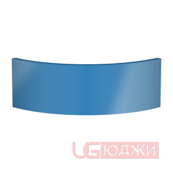 Цоколь полукруглый Эмаль Глянец R300х150мм