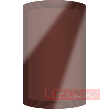 Фасад Эмаль Глянец 19мм Престиж Модерн 77 полукруглый R300 высота 717-916мм