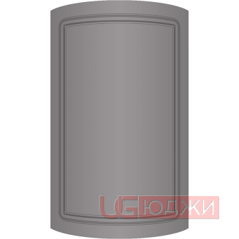 Фасад Эмаль Матовая 19мм Стандарт 1 полукруглый R300 высота 717-916мм