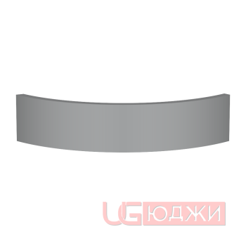 Цоколь полукруглый Эмаль Матовая R300х100мм