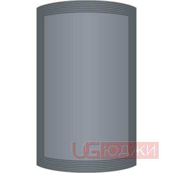 Фасад Эмаль Матовая 19мм Престиж Модерн 77 полукруглый R300 высота 717-916мм