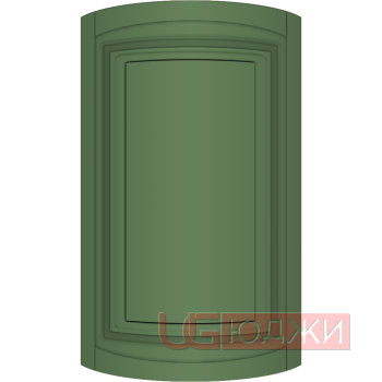 Фасад Эмаль Матовая 19мм Престиж Классика 66 полукруглый R300 высота 717-916мм