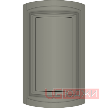Фасад Эмаль Матовая 19мм Престиж Классика 66 полукруглый R300 высота 717-916мм