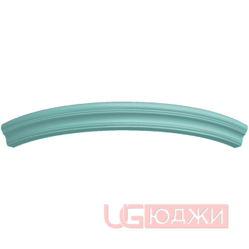 Карниз верхний прямой Эмаль Матовая 2400х60х80мм