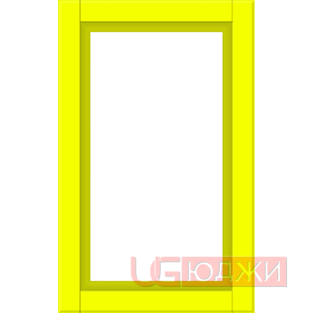 Фасад Эмаль Матовая 19мм Престиж Классика 67 Витрина