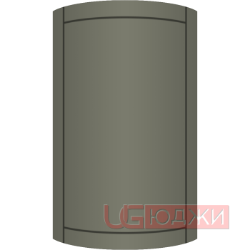 Фасад Эмаль Матовая 19мм Стандарт 6 полукруглый R300 высота 717-916мм