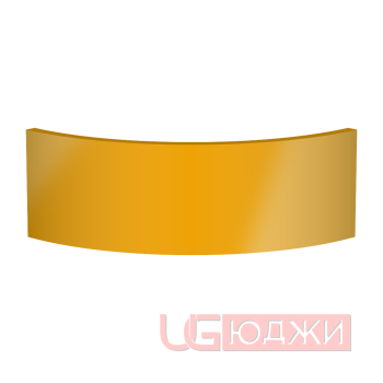 Цоколь полукруглый Эмаль Глянец R300х150мм