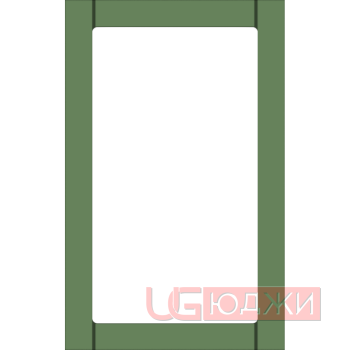 Фасад Эмаль Матовая 19мм Стандарт 6 Витрина