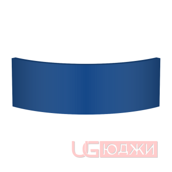 Цоколь полукруглый Эмаль Матовая R300х150мм