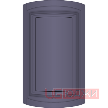 Фасад Эмаль Матовая 19мм Престиж Классика 66 полукруглый R300 высота 717-916мм