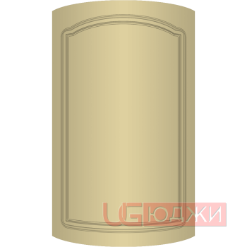 Фасад Эмаль Матовая 19мм Стандарт 3 полукруглый R300 высота 357-716мм