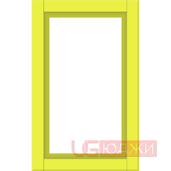 Фасад Эмаль Матовая 19мм Престиж Классика 67 Витрина