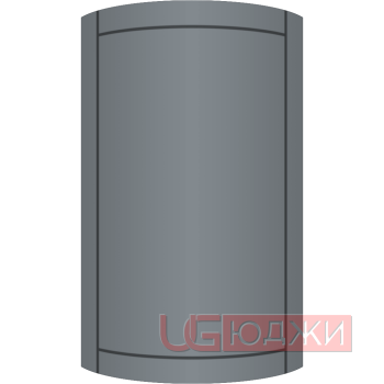 Фасад Эмаль Матовая 19мм Стандарт 6 полукруглый R300 высота 717-916мм