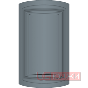 Фасад Эмаль Матовая 19мм Престиж Классика 66 полукруглый R300 высота 357-716мм
