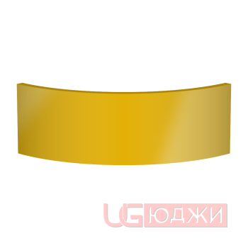 Цоколь полукруглый Эмаль Глянец R300х150мм