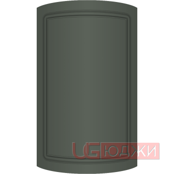 Фасад Эмаль Матовая 19мм Стандарт 1 полукруглый R300 высота 357-716мм