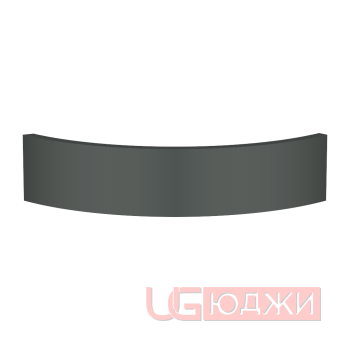 Цоколь полукруглый Эмаль Матовая R300х100мм