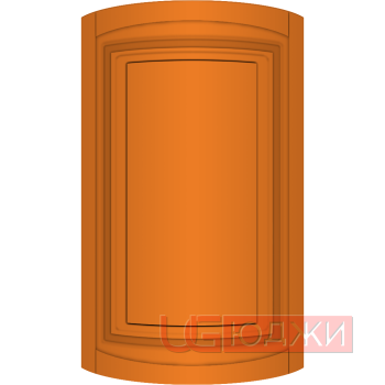 Фасад Эмаль Матовая 19мм Престиж Классика 66 полукруглый R300 высота 357-716мм