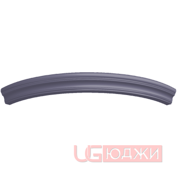 Карниз верхний полукруглый Эмаль Матовая R300х60мм