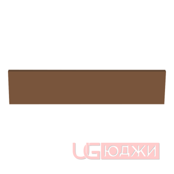 Цоколь прямой Эмаль Матовая 2300х100х19мм