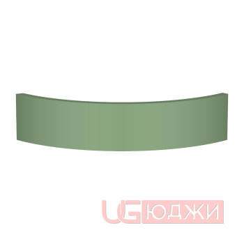 Цоколь полукруглый Эмаль Матовая R300х100мм