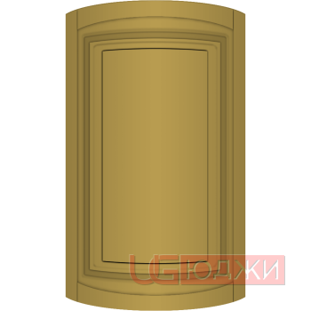 Фасад Эмаль Матовая 19мм Престиж Классика 66 полукруглый R300 высота 357-716мм