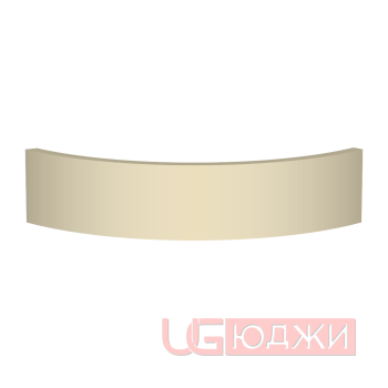 Цоколь полукруглый Эмаль Матовая R300х100мм