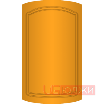 Фасад Эмаль Матовая 19мм Стандарт 3 полукруглый R300 высота 717-916мм