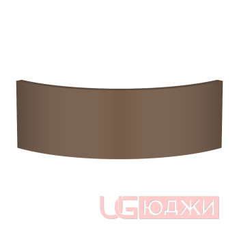 Цоколь полукруглый Эмаль Матовая R300х150мм